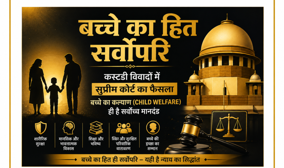 Child Custody, Child Welfare, Supreme Court Judgment, Child Rights, Family Law, Guardianship Law, Custody Dispute, Family Court, Supreme Court News, Legal News India, बच्चे की कस्टडी, बाल कल्याण, सुप्रीम कोर्ट का फैसला, परिवार कानून, बच्चे का हित सर्वोपरि